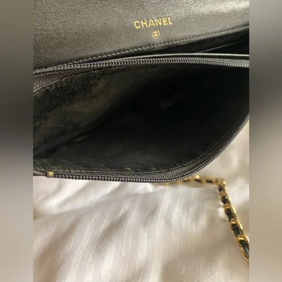 Authentic Black Leather Chanel - Picture 12 of 16